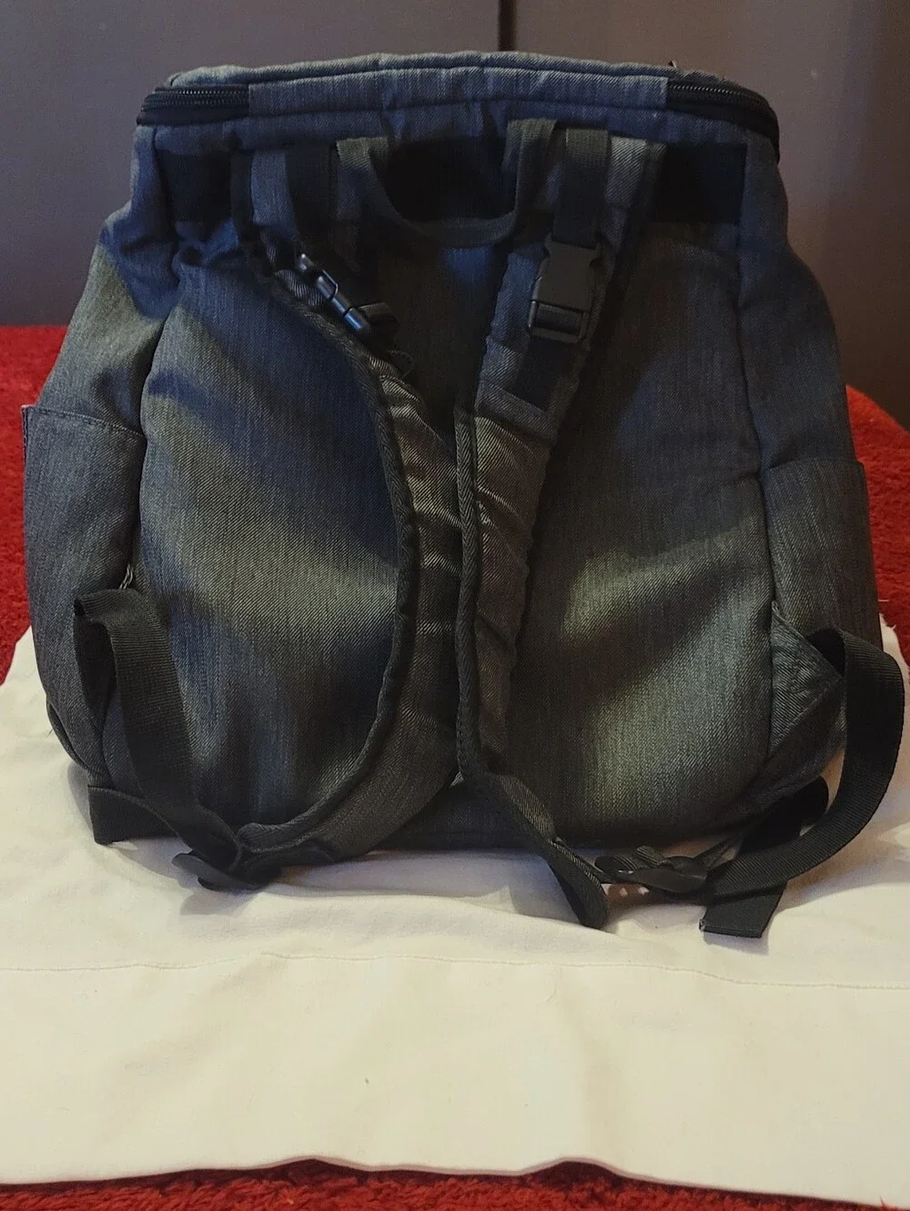 mommore gray diaper bag backpack